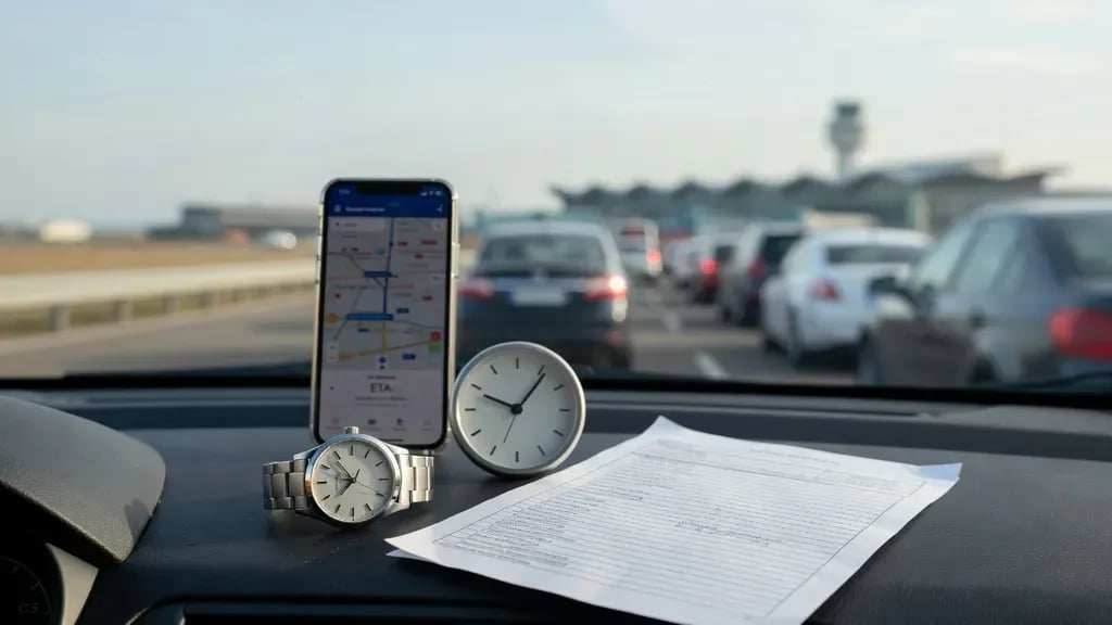 Jak zaplanować dojazd na parking przy lotnisku w godzinach szczytu?