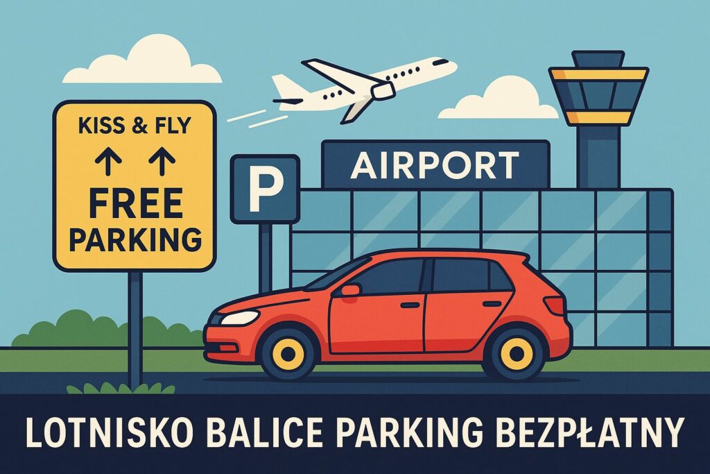 Bezpłatny parking przy lotnisku Balice